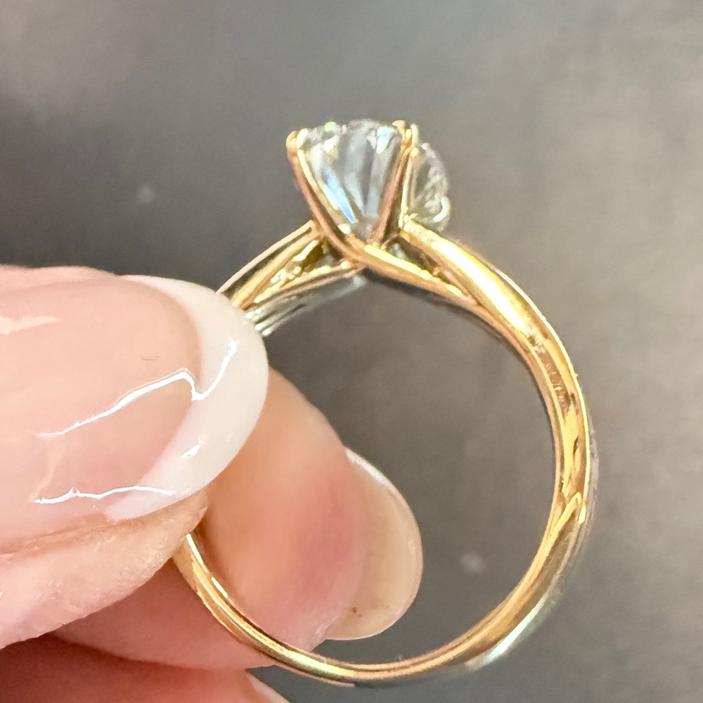 NWT Kay Now + Forever Oval-Cut Lab-Grown Diamond vs2 2.02ct tw 14K Yellow Gold - Picture 2 of 13